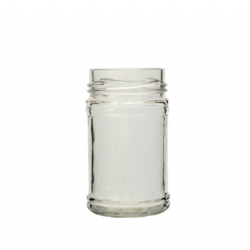 Big open mouth clear empty small capacity glass jar for food packaging