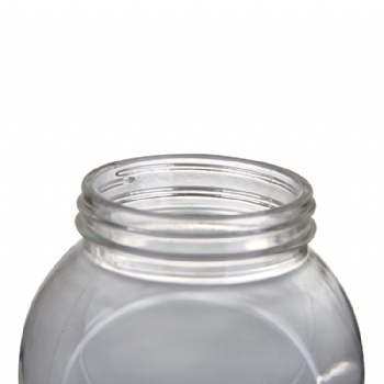 50-480ml Hermetic Clear Round Glass Food Storage Jars With Plastic Lids