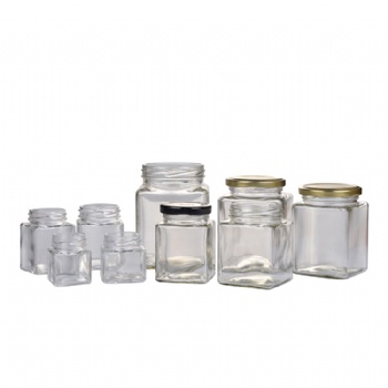 50-1000ml Square Storage Glass Jar Food Jar