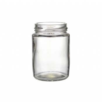 180ml clear spice bottle with lid