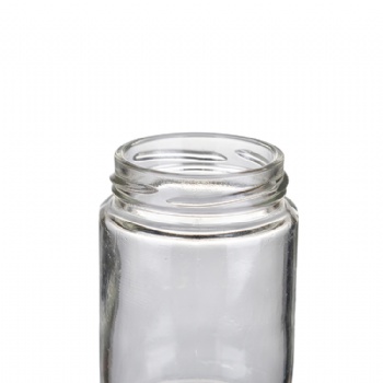 180ml clear spice bottle with lid