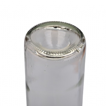 750Ml Round Clear Wine Glass Bottle