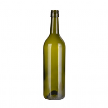 750 ml round shape glass wine bottle