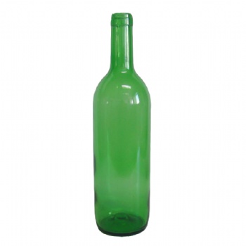 750ml green glass wine bottle