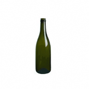 750ml green glass champagne bottle