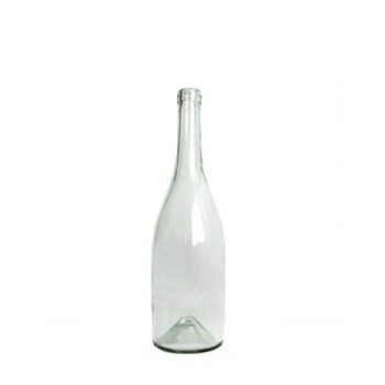 750ml clear tall glass bottles for wines
