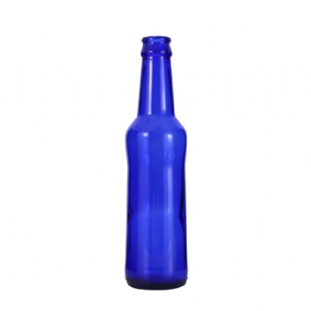 330ml blue glass beer bottle