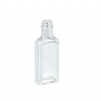 150ml empty clear flat glass wine bottle