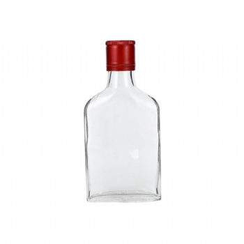 125ml portable clear exotic glass liquor bottles