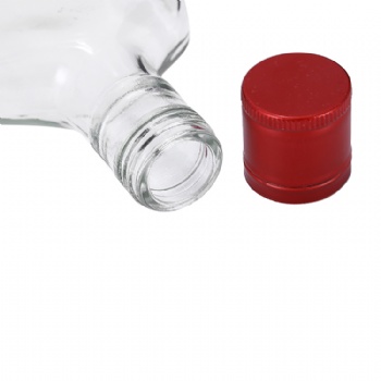 125ml portable clear exotic glass liquor bottles