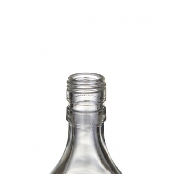 750ml Clear Square Glass Liquor Wine Alcohol Bottle