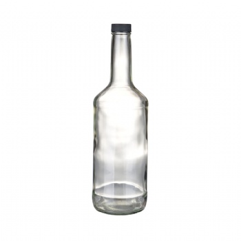 950ml High Quality Flint Glass Round Whisky Bottle