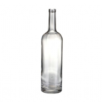 1100Ml clear glass wine spirit alcohol bottles with cork