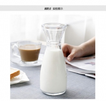 350ml glass juice milk bottle