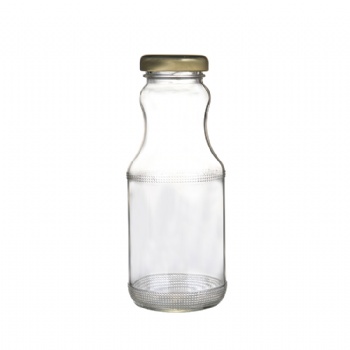 265ml juice glass bottles with tin lids