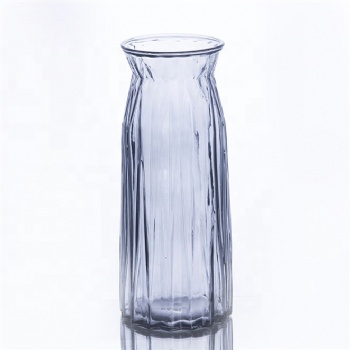 1.5L High quality Nordic style murano glass vase grey color flower glass vase
