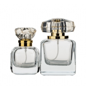 20ml, 30ml Luxury gemstone look top clear glass perfume bottle