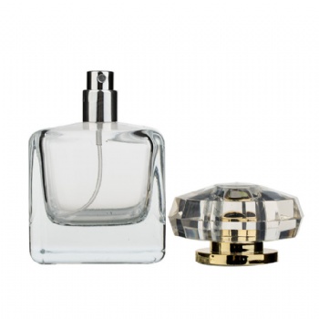 20ml, 30ml Luxury gemstone look top clear glass perfume bottle