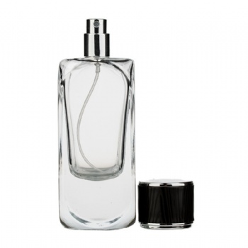 30ml clear glass perfume square bottle