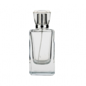 50ml empty clear spray pump perfume bottle