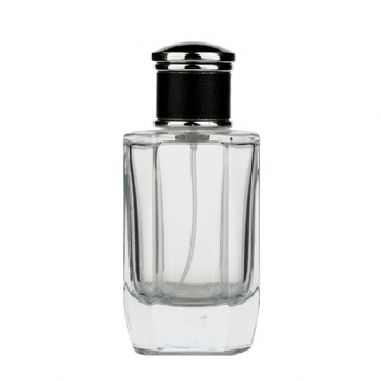 50ml clear refillable hexagon glass perfume spray bottle