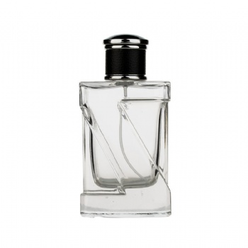 50ml square clear glass luxury perfume bottle