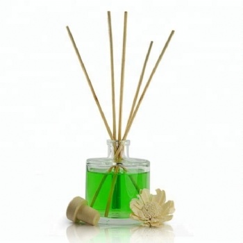 200ML Eco-friendly Luxury perfume oil glass reed diffuser with cork or wooden flower