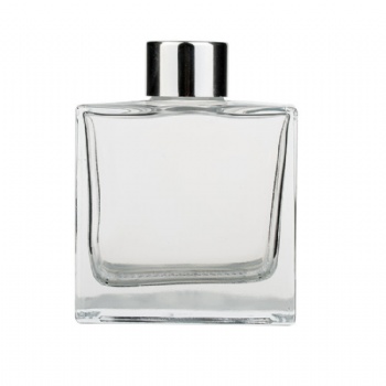 10ml Small mouth screw cap clear square glass men perfume bottle