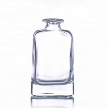 200ML transparent square flat glass Reed Diffuser bottle perfume packing