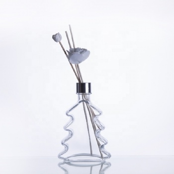 100ml Decorative glass aroma diffuser bottle empty perfume diffuser Xmas tree shape