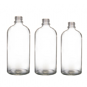 3-100ml clear glass bottle