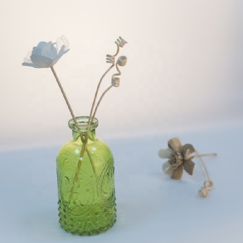 300ml coated color glass reed diffuser bottle with cork