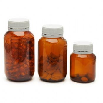 Amber pharmaceutical container bottles