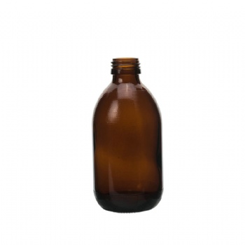 250ml small mouth pharmaceutical amber glass bottle