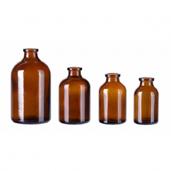 10-90ml amber glass bottle