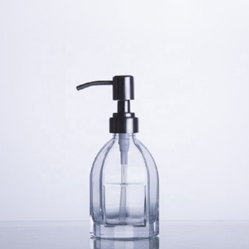 350ml clear glass foam soap dispenser / foam hand soap glass dispenser