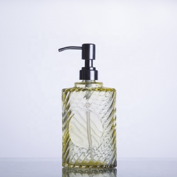 500ml/16oz hand wash bottle glass soap liquid dispenser refill pump bottle