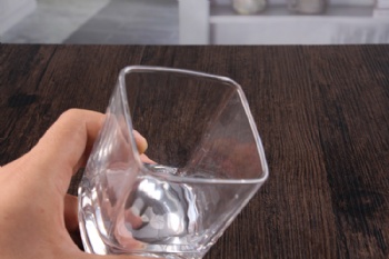 10 oz transparent square crystal whiskey glasses bar articles whisky glassware wholesale