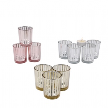 New Fashion Custom Logo Glass Tea Light Candle Holder Supplier From China